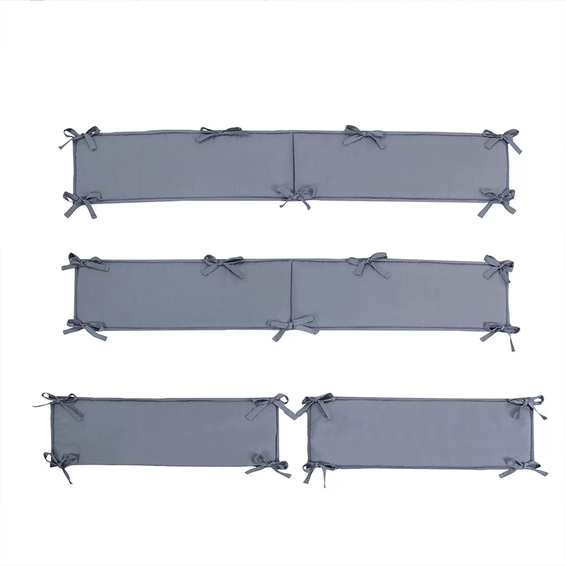 4 Pieces Set of Breathable Crib Liner for Baby Crib