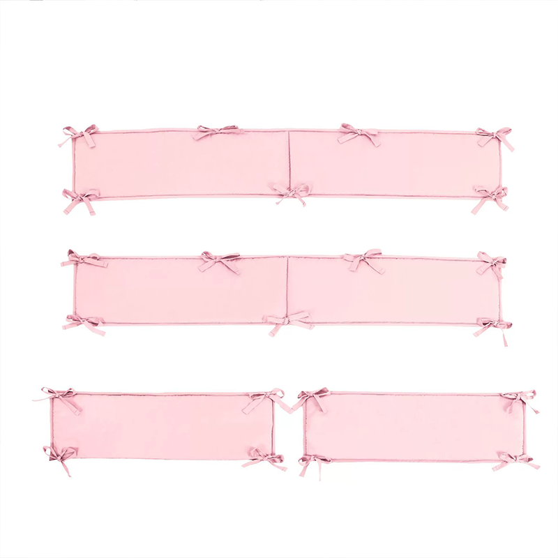 4 Pieces Set of Breathable Crib Liner for Baby Crib