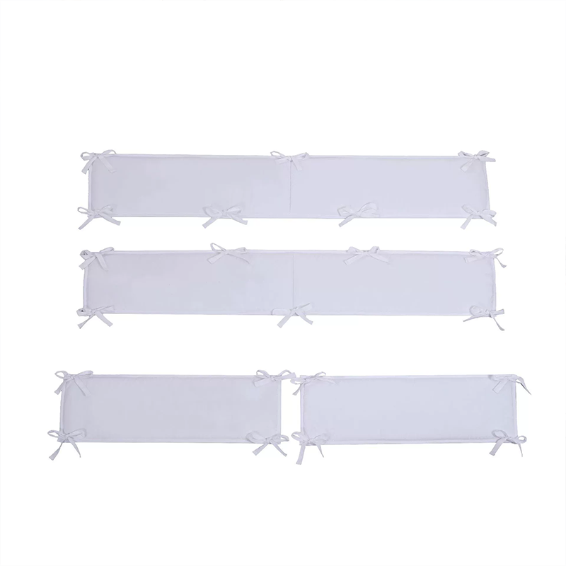 4 Pieces Set of Breathable Crib Liner for Baby Crib