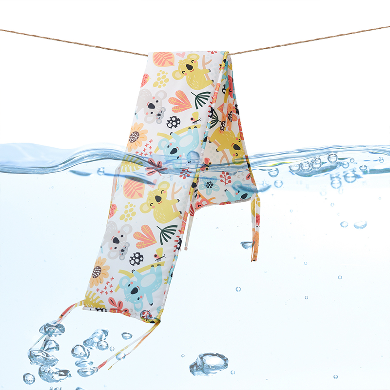 4 Pieces Set of Breathable Crib Liner for Baby Crib