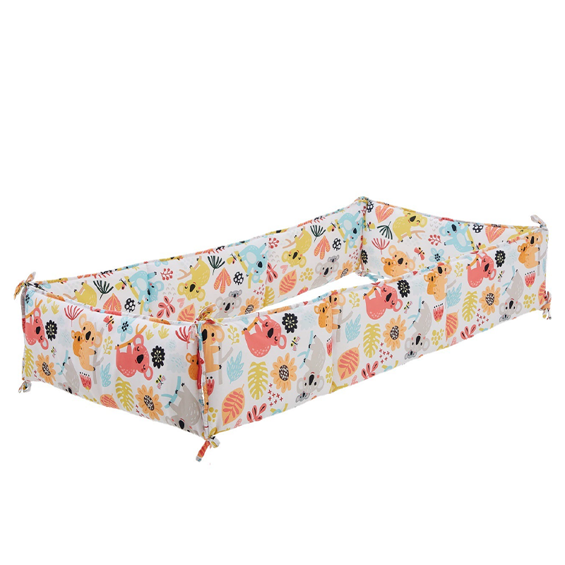 4 Pieces Set of Breathable Crib Liner for Baby Crib