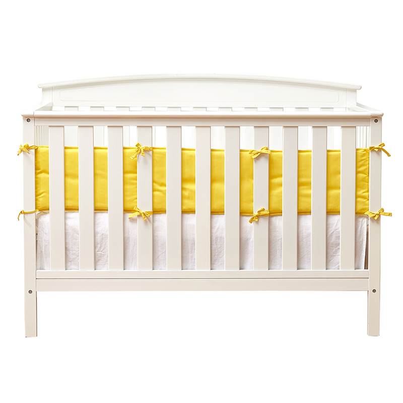 4 Pieces Set of Breathable Crib Liner for Baby Crib