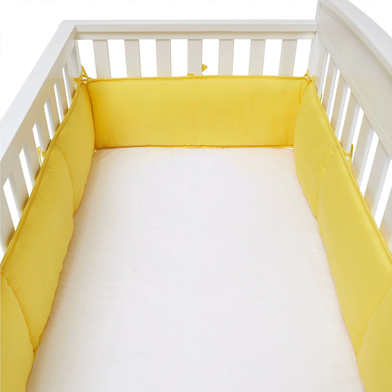 4 Pieces Set of Breathable Crib Liner for Baby Crib