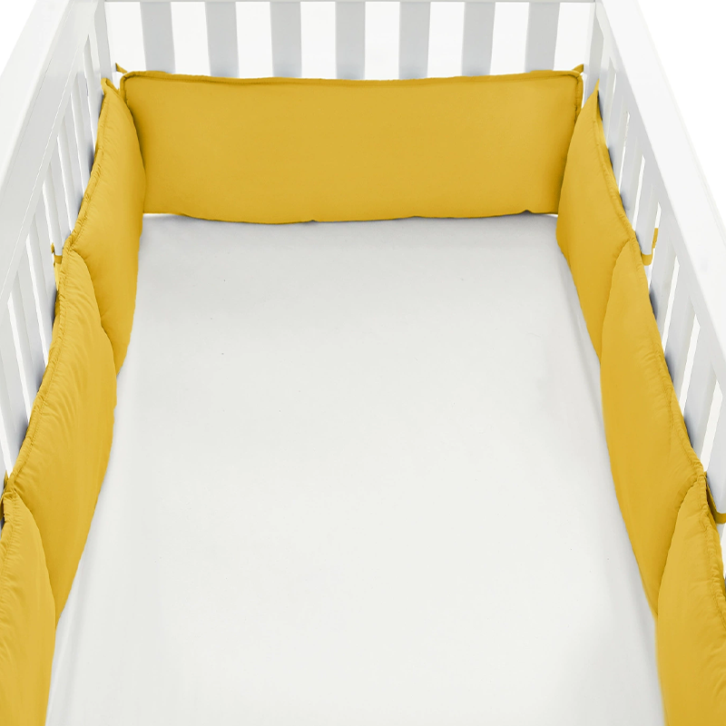 4 Pieces Set of Breathable Crib Liner for Baby Crib
