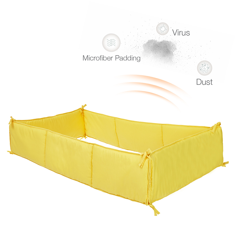 4 Pieces Set of Breathable Crib Liner for Baby Crib