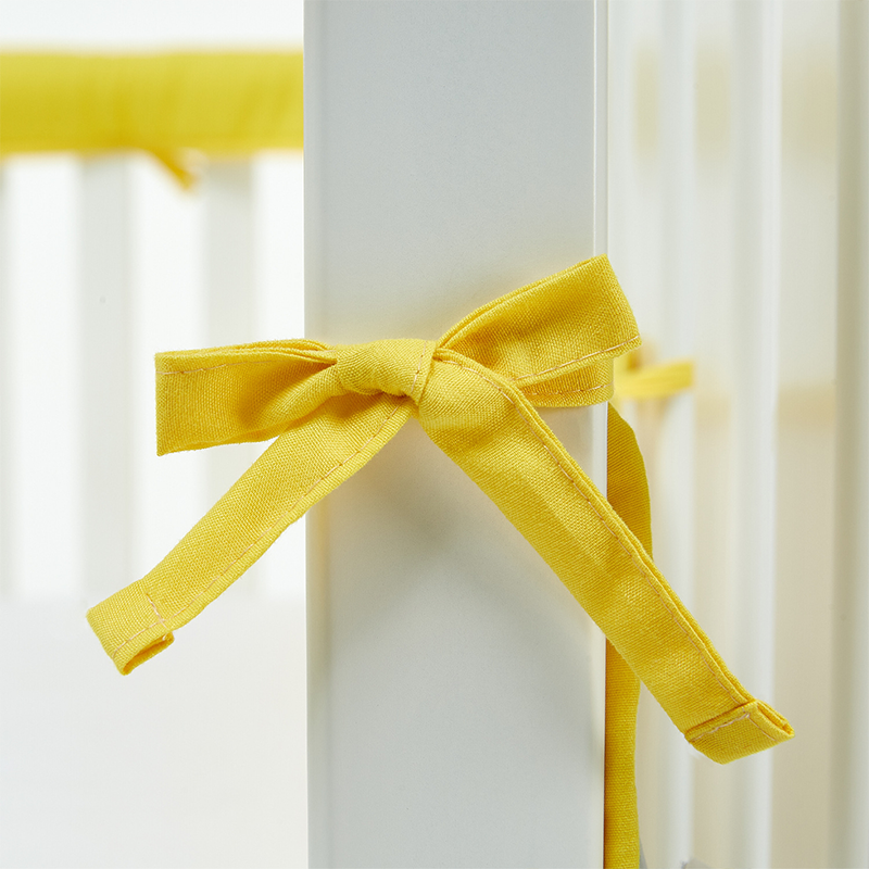 4 Pieces Set of Breathable Crib Liner for Baby Crib