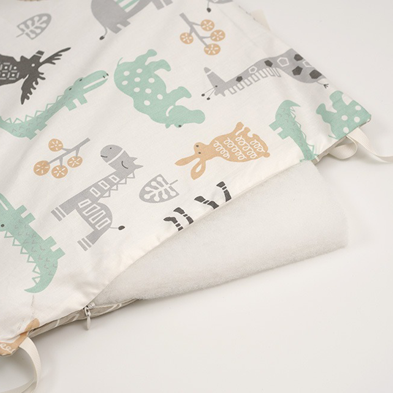 Baby Crib Around Cot Padding 6 Pieces 100% Cotton Set Soft Protective Cushions