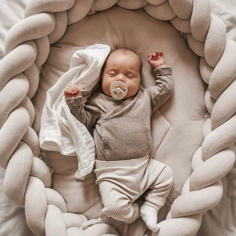 189" 3-Braided Handmade Bedding Long Cushion Crib Padding