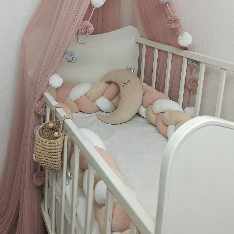 189" 3-Braided Handmade Bedding Long Cushion Crib Padding