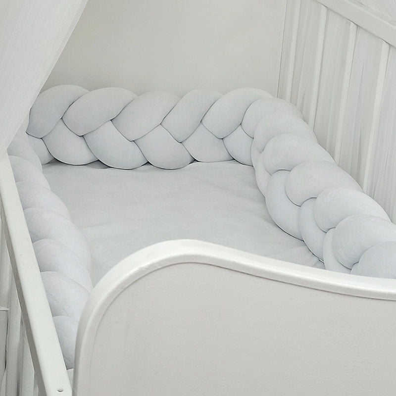 3-Knotted Custom Handmade Bedding Long Cushion Crib Padding