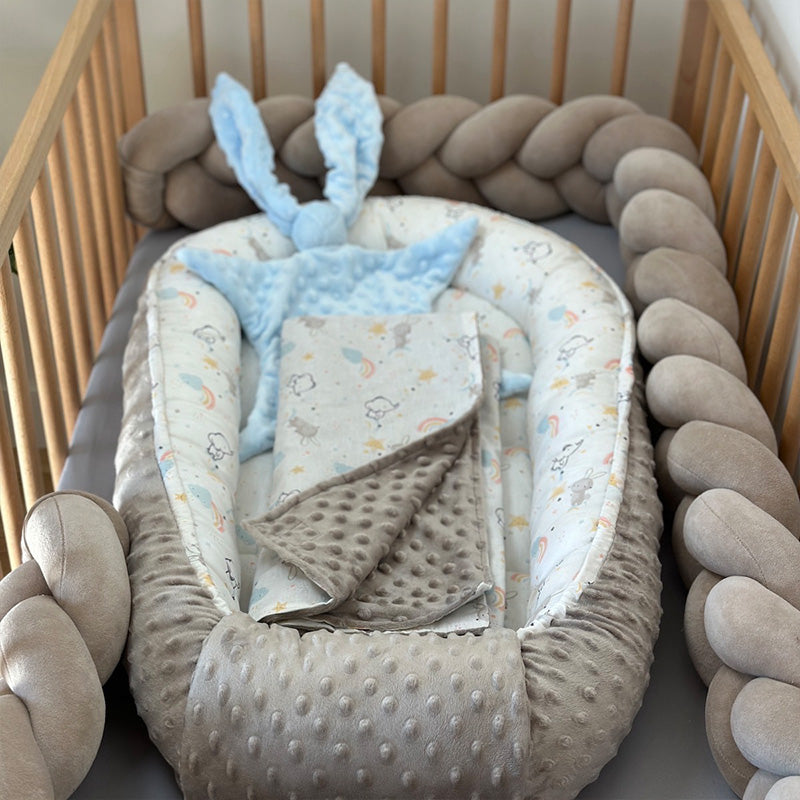 189" 3-Braided Handmade Bedding Long Cushion Crib Padding