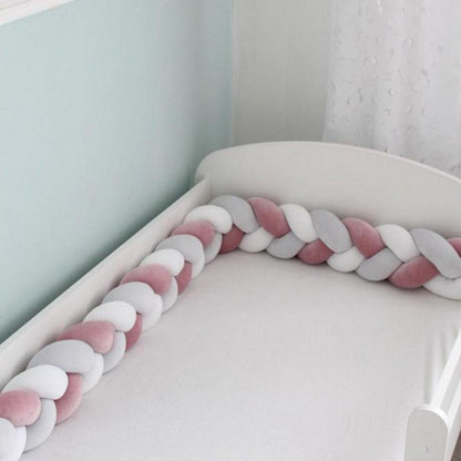 189" 3-Braided Handmade Bedding Long Cushion Crib Padding