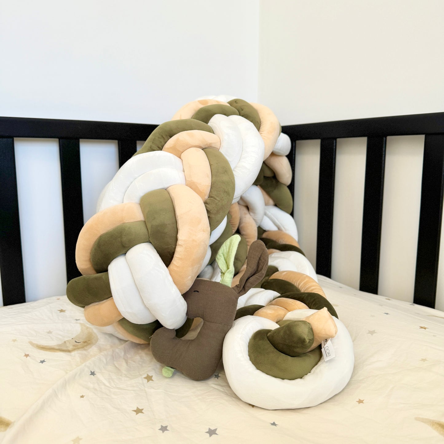 9 Inches Height Custom Handmade Bedding Long Cushion Crib Padding