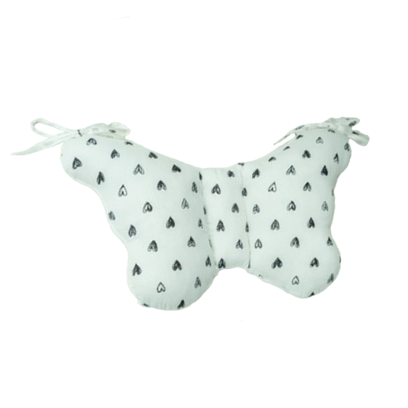 Butterfly-Shaped Pillow Head Support, Mini Pillow, Pram Pillow for Newborn and Baby