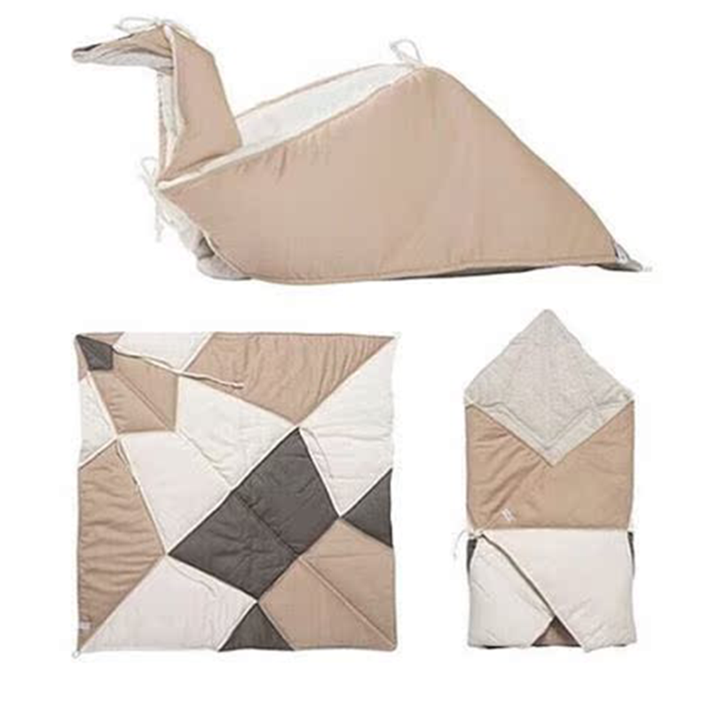 Playmat and Blanket All-in-One Quilted Block Mat Paper Cranes Decor Rug Padding