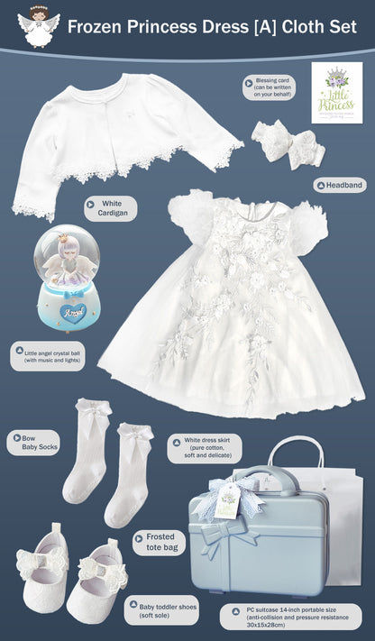 Frozen Princess Dress Newborn Gift Box 0-18M Baby Cloth Set