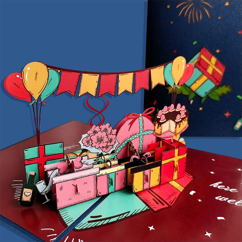 Gift Boxes Pop-Up Card