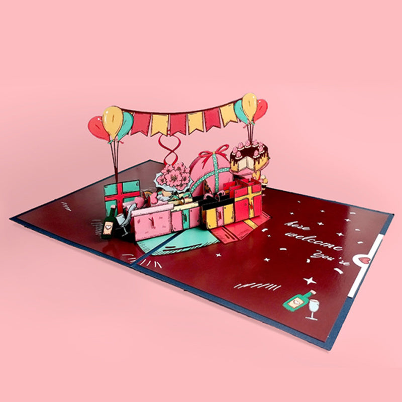Gift Boxes Pop-Up Card