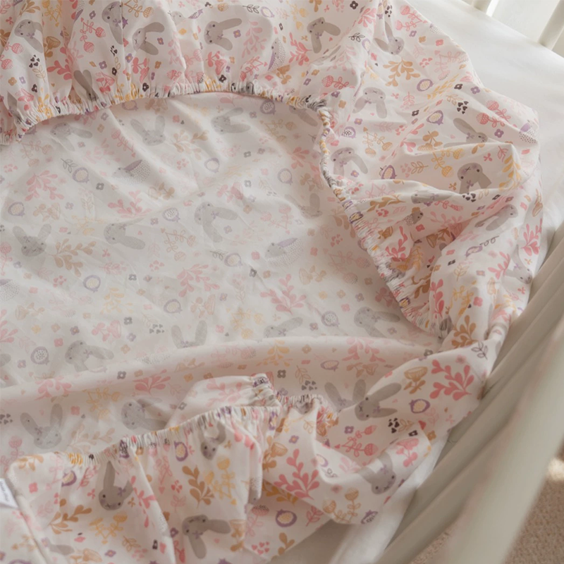 52x28" Tailored Handmade 100% Cotton Fitted Sheets for Crib Toddler Size Bed