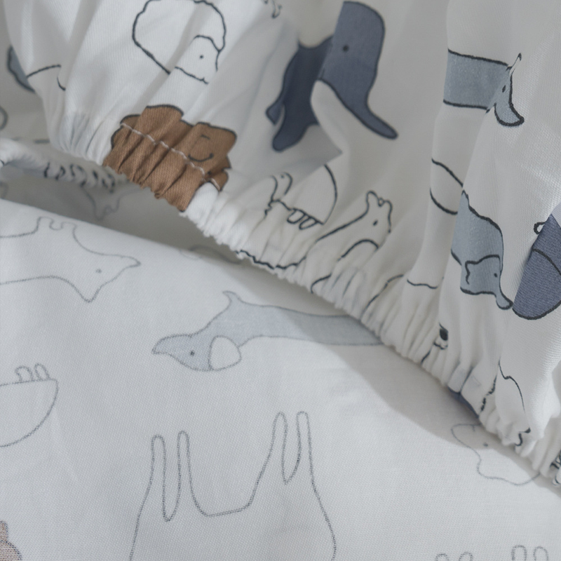 52x28" Tailored Handmade 100% Cotton Fitted Sheets for Crib Toddler Size Bed