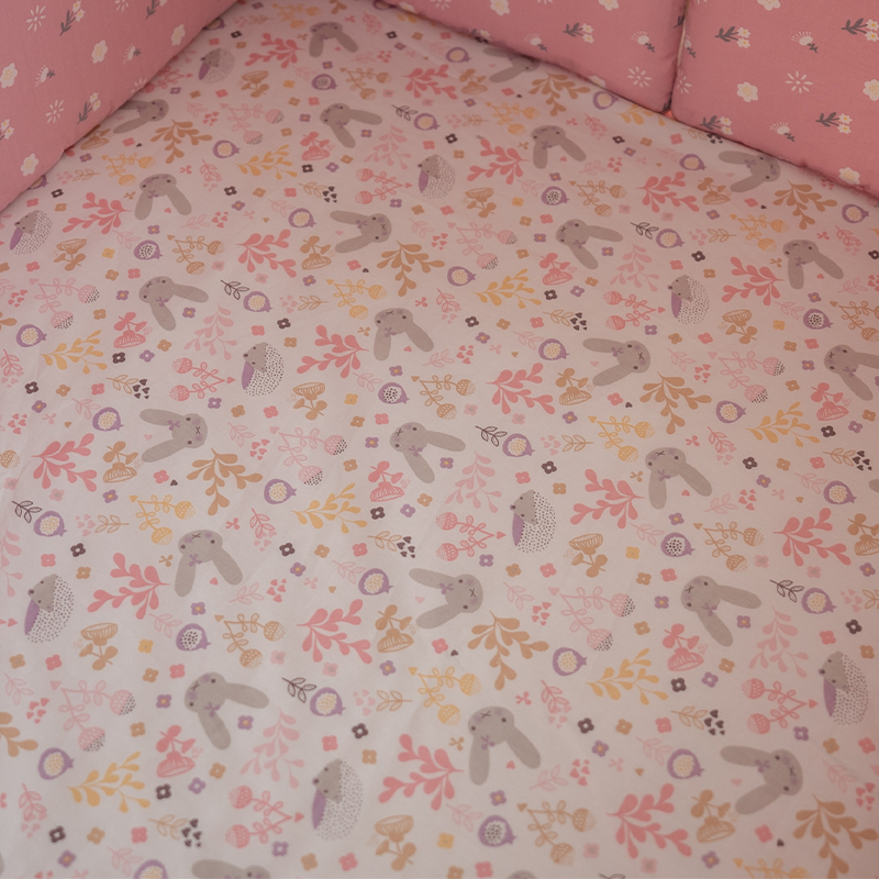 52x28" Tailored Handmade 100% Cotton Fitted Sheets for Crib Toddler Size Bed