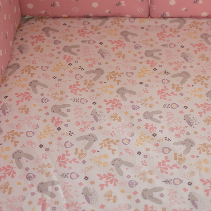 52x28" Tailored Handmade 100% Cotton Fitted Sheets for Crib Toddler Size Bed