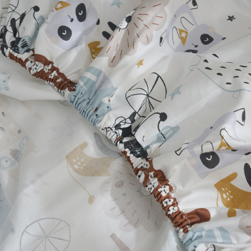 52x28" Tailored Handmade 100% Cotton Fitted Sheets for Crib Toddler Size Bed