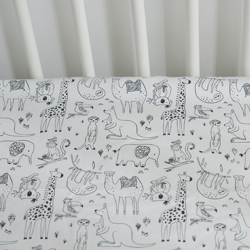 52x28" Tailored Handmade 100% Cotton Fitted Sheets for Crib Toddler Size Bed