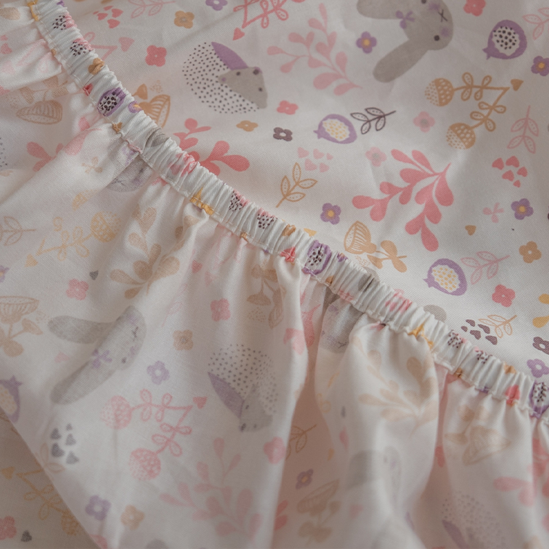 52x28" Tailored Handmade 100% Cotton Fitted Sheets for Crib Toddler Size Bed