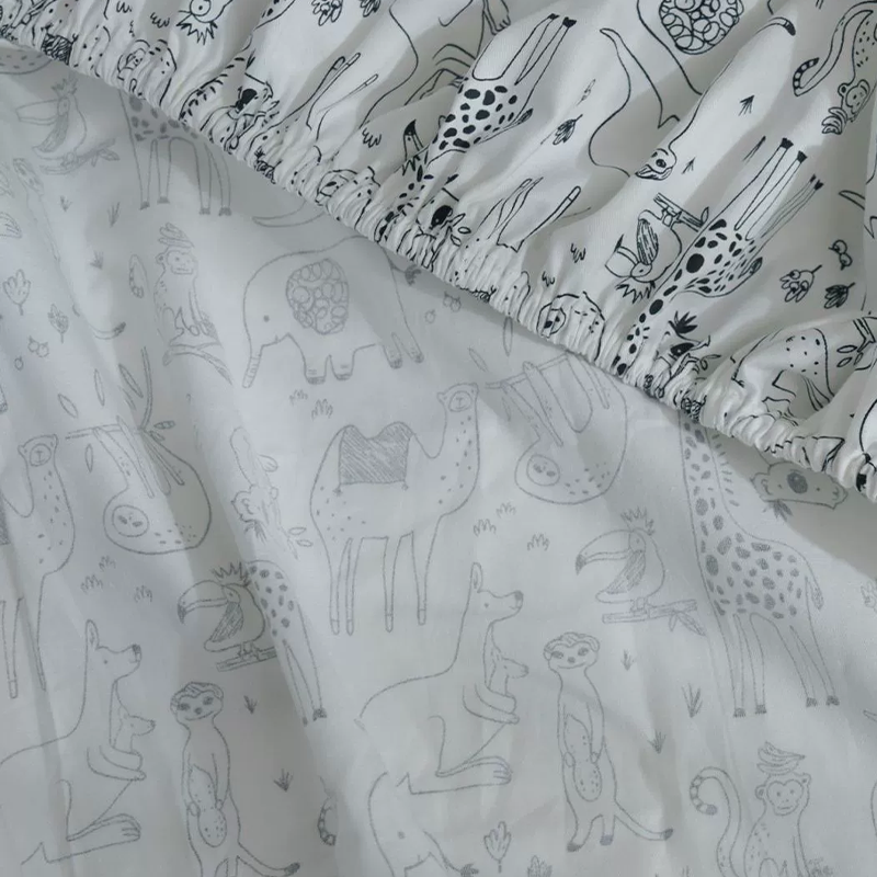 52x28" Tailored Handmade 100% Cotton Fitted Sheets for Crib Toddler Size Bed