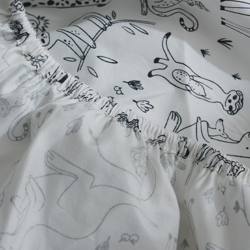 52x28" Tailored Handmade 100% Cotton Fitted Sheets for Crib Toddler Size Bed