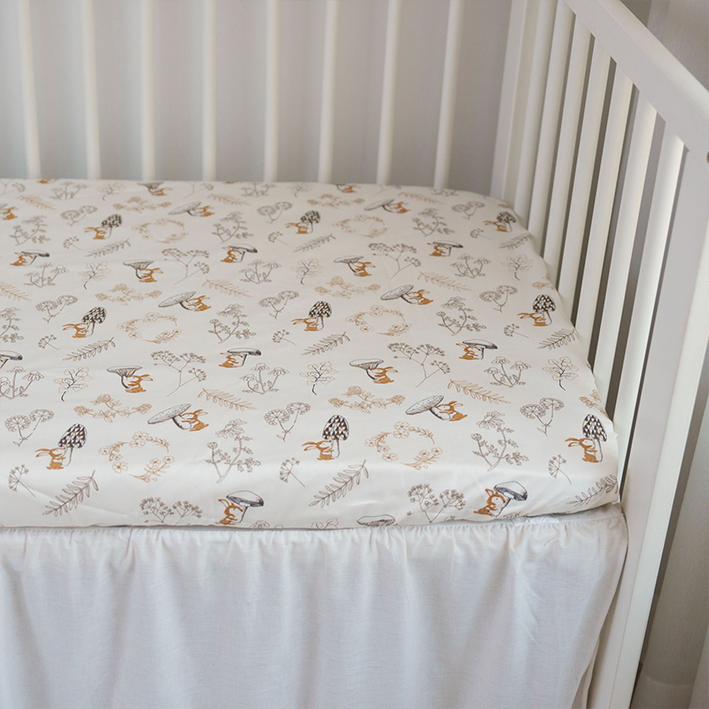 52x28" Tailored Handmade 100% Cotton Fitted Sheets for Crib Toddler Size Bed