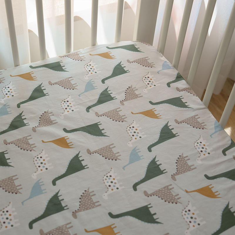 52x28" Tailored Handmade 100% Cotton Fitted Sheets for Crib Toddler Size Bed