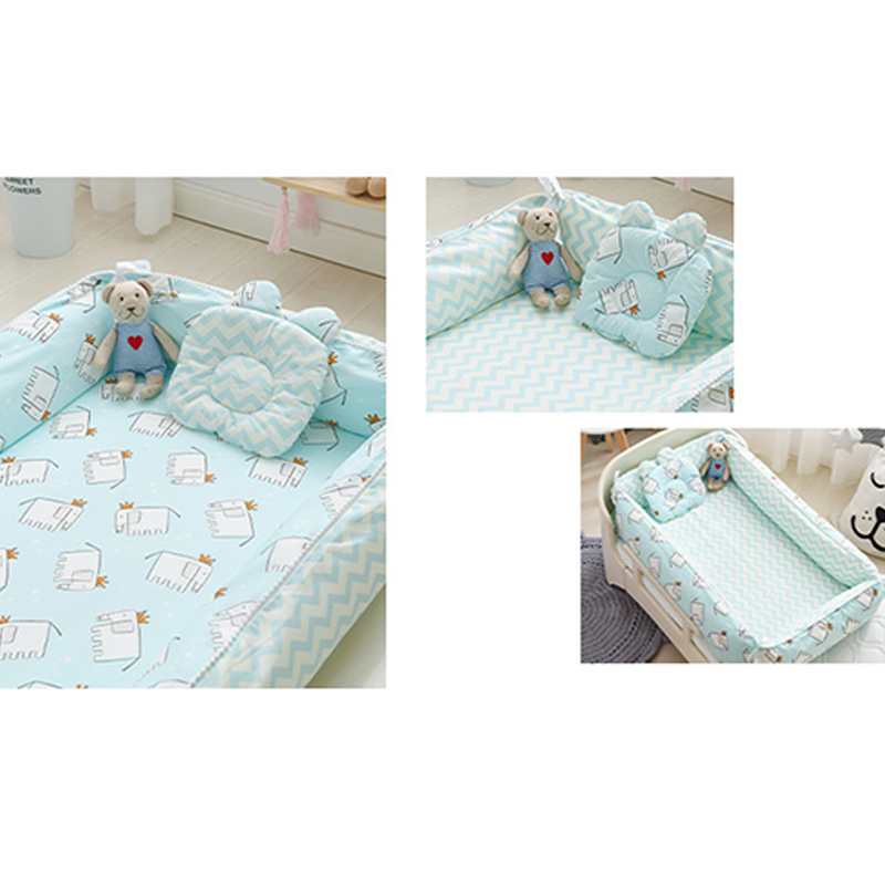 36"x20" Infant Newborns Co-sleeper Set with Pillow & Blanket