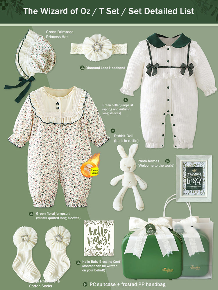 Newborn Gift Box 0-18M Baby Girl Jumpsuit Set