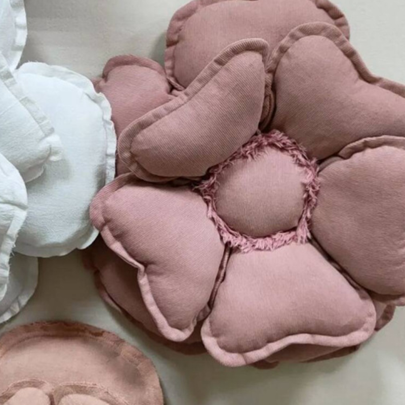 Nursery Cotton Blooming Flower Pillow, Wall Hanging Pillow, Art Pillow