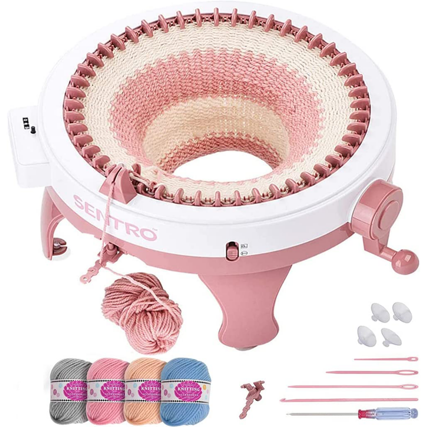 48-needle DIY Knitting Machine with Yarns