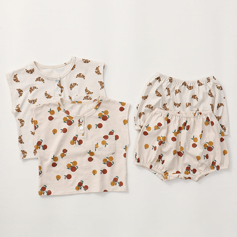 Ensemble de tenues pour bébé Croissant et Mandarine