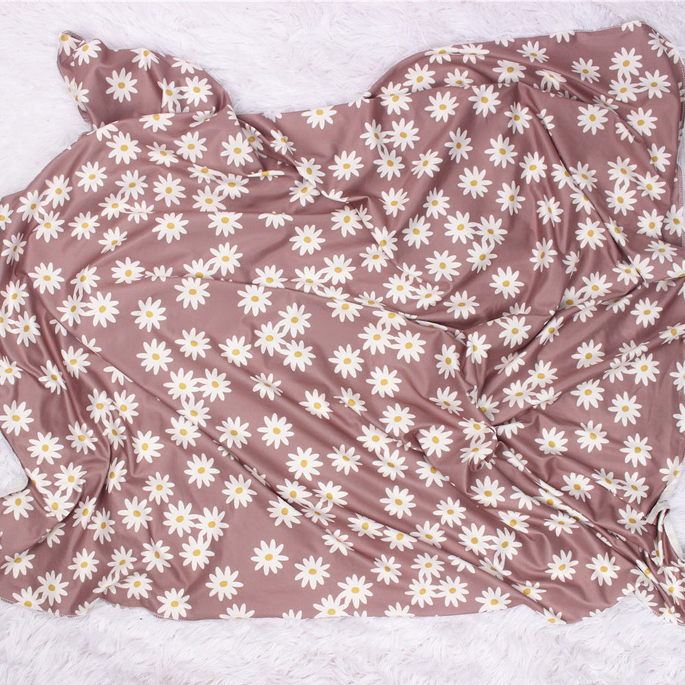 Retro Floral Baby Swaddle Set
