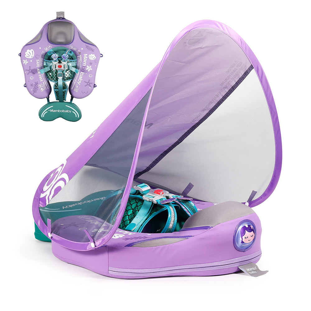 Mermaid 3~24 Months Swimming Float Swim Trainer with Canopy