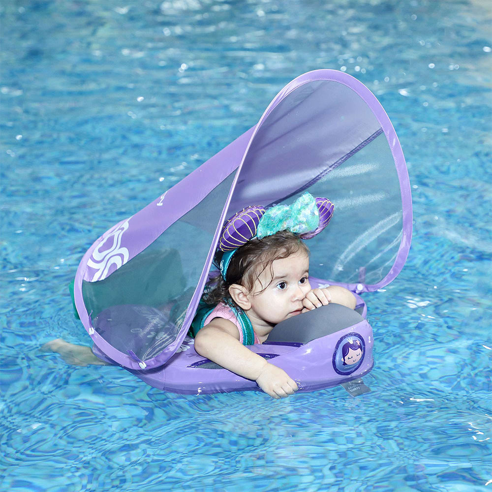 Mermaid 3~24 Months Swimming Float Swim Trainer with Canopy