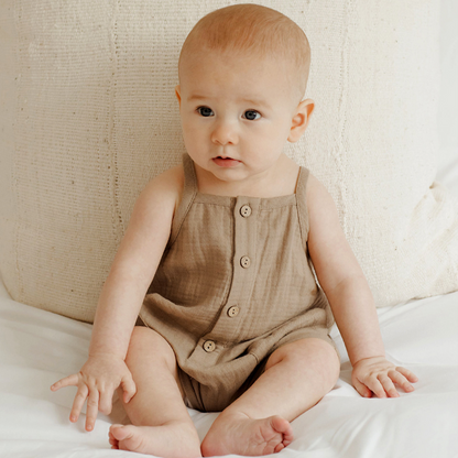 100% Cotton Gauze Sleeveless Jumpsuit
