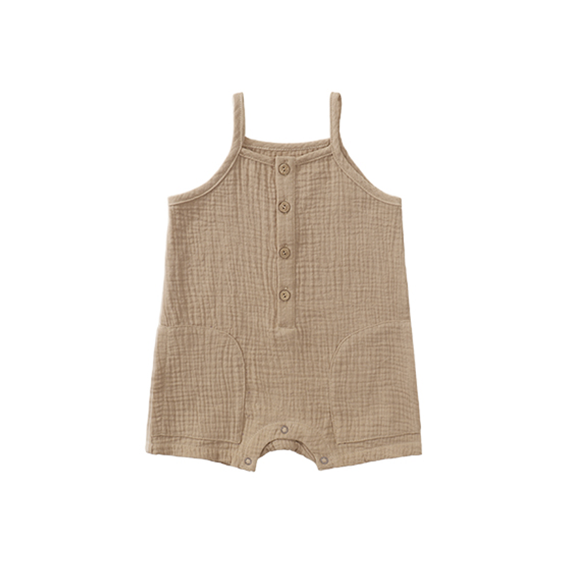100% Cotton Gauze Sleeveless Jumpsuit
