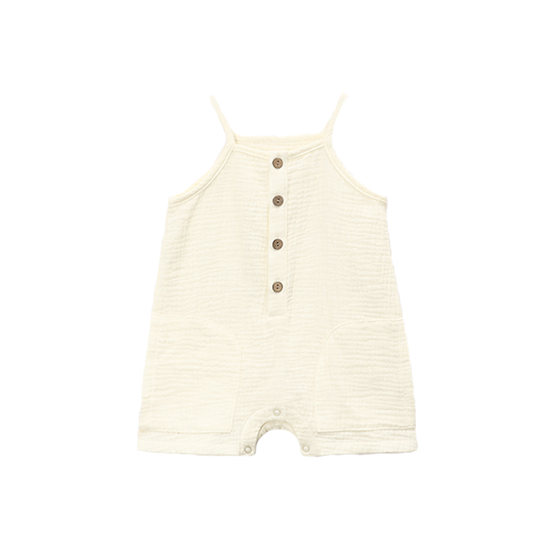 100% Cotton Gauze Sleeveless Jumpsuit