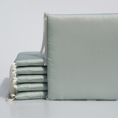 11.8 Inches 3D Cotton Fulfill 60-count Silk Satin Luxury Soft 3cm Thick with Ties For Crib - Green