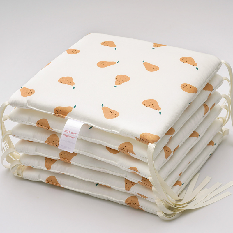 11.8 Inches 3D Cotton Fulfill 60-count Silk Satin Luxury Soft 3cm Thick with Ties For Crib - Pear
