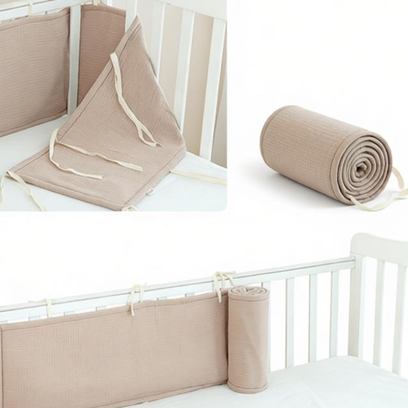 2 Pieces Baby Crib Rail Guard with Non-Padding Soft Edge Fence for Anti-Collision