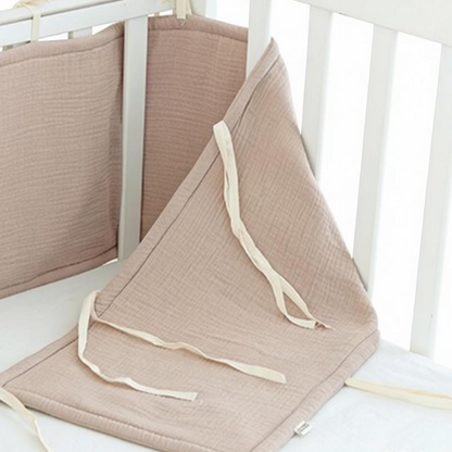 2 Pieces Baby Crib Rail Guard with Non-Padding Soft Edge Fence for Anti-Collision