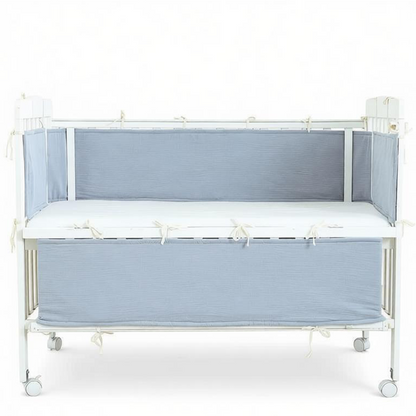 2 Pieces Baby Crib Rail Guard with Non-Padding Soft Edge Fence for Anti-Collision