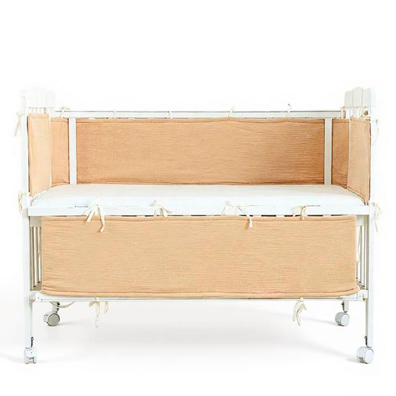 2 Pieces Baby Crib Rail Guard with Non-Padding Soft Edge Fence for Anti-Collision